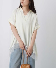 LUCA/LADY LUCK LUCA | LC/LLL 裾レーススキッパープルオーバー(Tシャツ/カットソー)