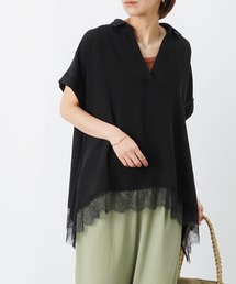 LC/LLL 裾レーススキッパープルオーバー