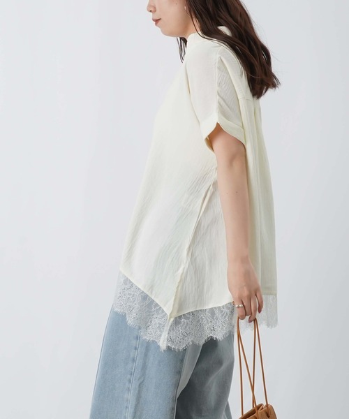 LUCA/LADY LUCK LUCA(ルカ/レディラックルカ)の「LC/LLL 裾レーススキッパープルオーバー(Tシャツ/カットソー・レディース・ブラウン/ブラック/オフホワイト・FREE)」の16枚目の写真