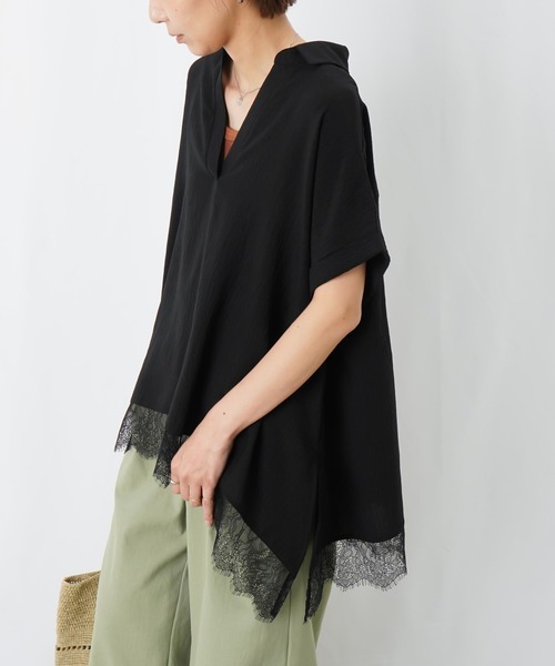 LUCA/LADY LUCK LUCA(ルカ/レディラックルカ)の「LC/LLL 裾レーススキッパープルオーバー(Tシャツ/カットソー・レディース・ブラウン/ブラック/オフホワイト・FREE)」の22枚目の写真