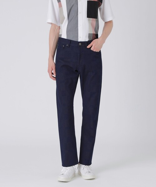 BLACK LABEL CRESTBRIDGE(ブラックレーベル・クレストブリッジ)の「シャドーチェックデニム(その他パンツ・メンズ・ブラック/ブルー/グレー系その他/ネイビー・L/M/S/XL)」の3枚目の写真