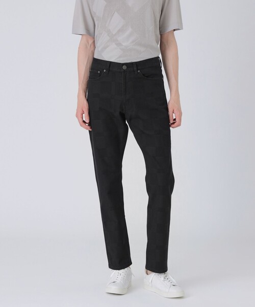 BLACK LABEL CRESTBRIDGE(ブラックレーベル・クレストブリッジ)の「シャドーチェックデニム(その他パンツ・メンズ・ブラック/ブルー/グレー系その他/ネイビー・L/M/S/XL)」の2枚目の写真