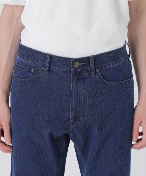 BLACK LABEL CRESTBRIDGE(ブラックレーベル・クレストブリッジ)の「シャドーチェックデニム(その他パンツ・メンズ・ブラック/ブルー/グレー系その他/ネイビー・L/M/S/XL)」の8枚目の写真