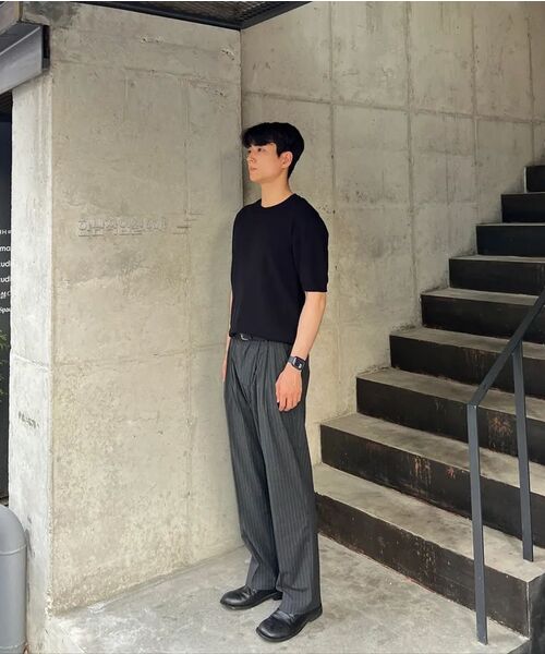 WORK ON BODY OFF（ワークオンボディオフ）の「スリーピンタックセミワイドストライプスラックス[グレー]（スラックス・メンズ・グレー・MEDIUM/LARGE/X-LARGE）」の9枚目の写真