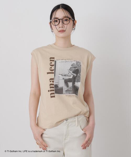 GOOD ROCK SPEED(グッドロックスピード)の「GOOD ROCK SPEED/LIFE PICTURE COLLECTION French sleeve Beige(Tシャツ/カットソー・レディース・ベージュ・FREE)」の3枚目の写真