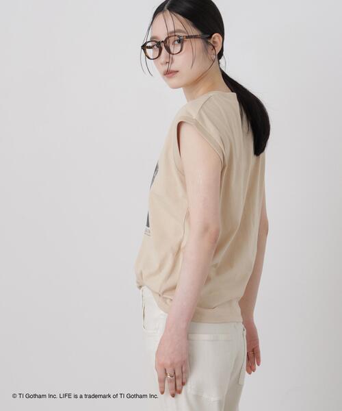 GOOD ROCK SPEED(グッドロックスピード)の「GOOD ROCK SPEED/LIFE PICTURE COLLECTION French sleeve Beige(Tシャツ/カットソー・レディース・ベージュ・FREE)」の4枚目の写真