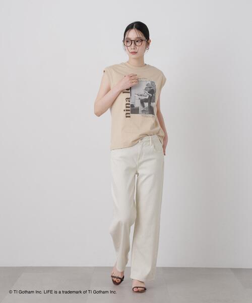 GOOD ROCK SPEED(グッドロックスピード)の「GOOD ROCK SPEED/LIFE PICTURE COLLECTION French sleeve Beige(Tシャツ/カットソー・レディース・ベージュ・FREE)」の5枚目の写真