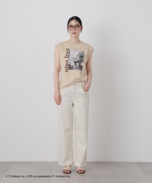 GOOD ROCK SPEED(グッドロックスピード)の「GOOD ROCK SPEED/LIFE PICTURE COLLECTION French sleeve Beige(Tシャツ/カットソー・レディース・ベージュ・FREE)」の6枚目の写真