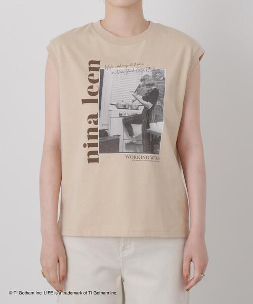 GOOD ROCK SPEED(グッドロックスピード)の「GOOD ROCK SPEED/LIFE PICTURE COLLECTION French sleeve Beige(Tシャツ/カットソー・レディース・ベージュ・FREE)」の9枚目の写真