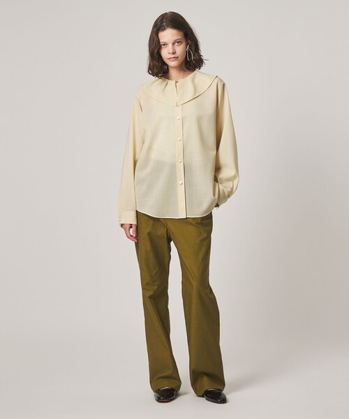 Steven Alan(スティーブンアラン)の「<Steven Alan>タックカラー シャツ(シャツ/ブラウス・レディース・クリーム/グレー・S/M)」の12枚目の写真