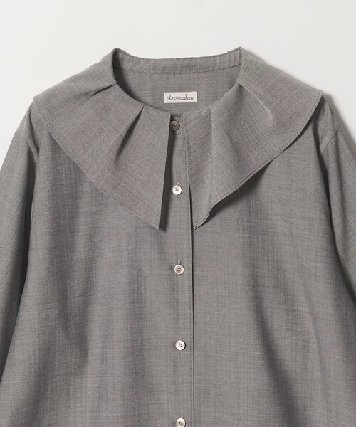 Steven Alan(スティーブンアラン)の「<Steven Alan>タックカラー シャツ(シャツ/ブラウス・レディース・クリーム/グレー・S/M)」の14枚目の写真