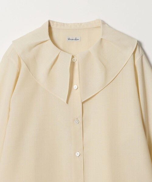 Steven Alan(スティーブンアラン)の「<Steven Alan>タックカラー シャツ(シャツ/ブラウス・レディース・クリーム/グレー・S/M)」の5枚目の写真