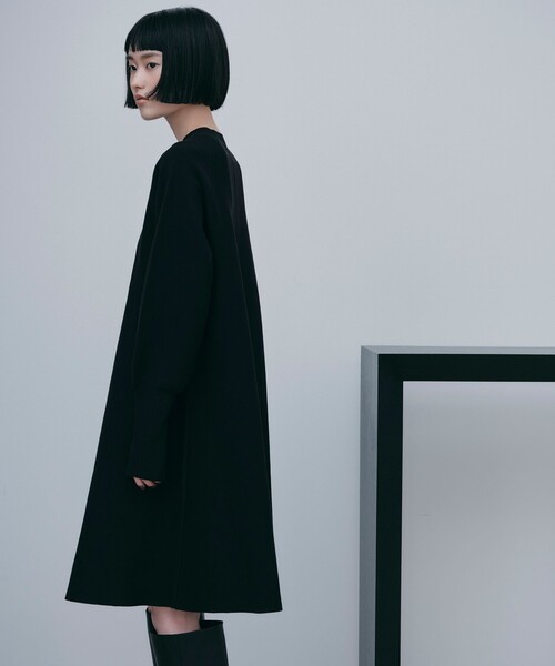 EMMEL REFINES（エメルリファインズ）の「＜EMMEL REFINES＞EM Aライン ミニ ニット ワンピース（ワンピース・レディース・ブラック/ベージュ/オレンジ系その他・FREE）」の5枚目の写真
