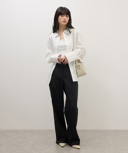 ADAM ET ROPE'(アダムエロペ)の「【WEB限定】ソフトレザーライクミニショルダーバッグ(ショルダーバッグ・レディース・ブラック/オフホワイト・FREE)」の14枚目の写真