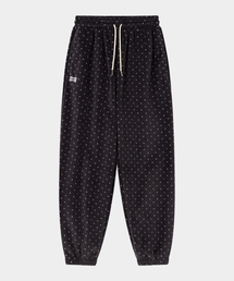 Dot Fleece Jogger Pants (Charcoal)