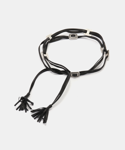 FRAMeWORK(フレームワーク)の「PUNTOVITA / プントヴィータ SQUARE CONCHO BELT(ベルト・レディース・ブラック/ブラウン・FREE)」の3枚目の写真
