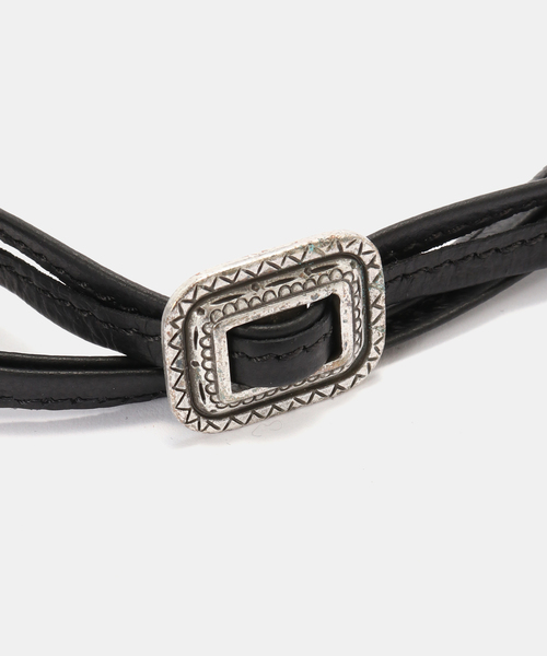 FRAMeWORK(フレームワーク)の「PUNTOVITA / プントヴィータ SQUARE CONCHO BELT(ベルト・レディース・ブラック/ブラウン・FREE)」の4枚目の写真