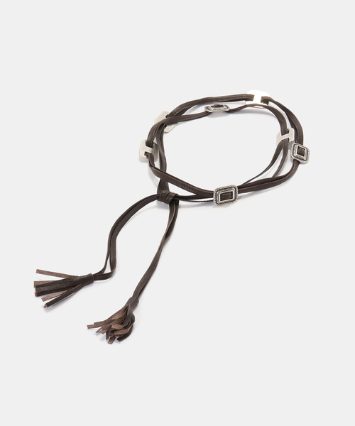 FRAMeWORK(フレームワーク)の「PUNTOVITA / プントヴィータ SQUARE CONCHO BELT(ベルト・レディース・ブラック/ブラウン・FREE)」の5枚目の写真