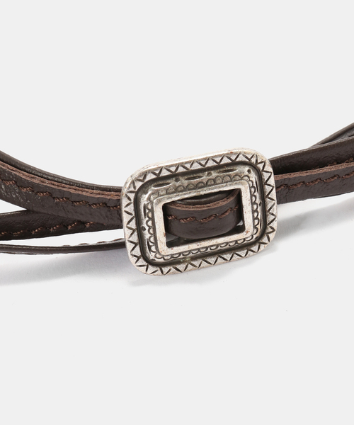 FRAMeWORK(フレームワーク)の「PUNTOVITA / プントヴィータ SQUARE CONCHO BELT(ベルト・レディース・ブラック/ブラウン・FREE)」の6枚目の写真