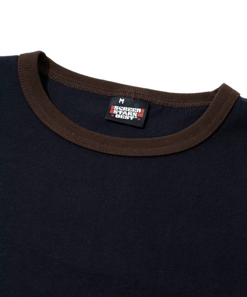 SCREEN STARS(スクリーンスターズ)の「SCREEN STARS/スクリーンスターズ 甘編み天竺 RINGER TEE(Tシャツ/カットソー・メンズ・チャコールグレー/グレー/ホワイト・MEDIUM/X-LARGE/LARGE)」の9枚目の写真