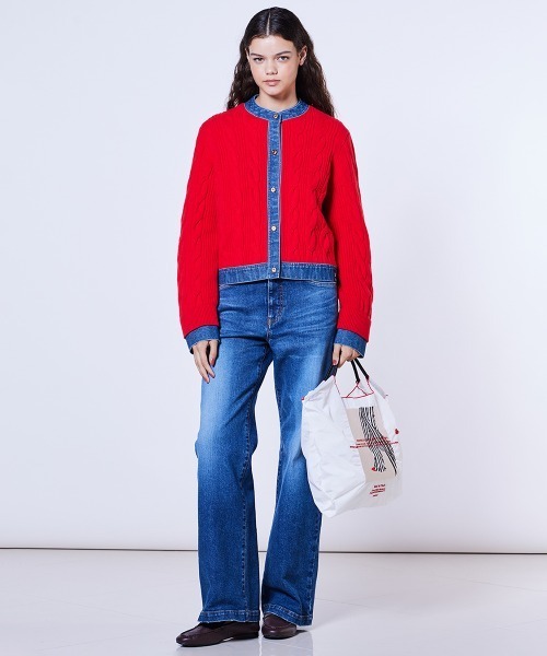 DOUBLE STANDARD CLOTHING(ダブルスタンダードクロージング)の「Ball&Chain/ Block Stripe Bottom ミニショッピングバッグ(エコバッグ/サブバッグ・レディース・オフホワイト・FREE)」の16枚目の写真