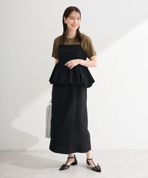 Green Parks(グリーンパークス)の「オトナコンパクトTシャツⅡ(Tシャツ/カットソー・レディース・ホワイト/ブラック/カーキ・FREE)」の16枚目の写真