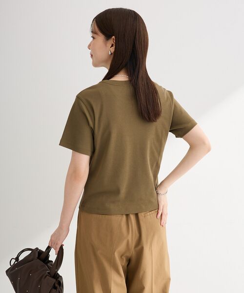 Green Parks(グリーンパークス)の「オトナコンパクトTシャツⅡ(Tシャツ/カットソー・レディース・ホワイト/ブラック/カーキ・FREE)」の20枚目の写真