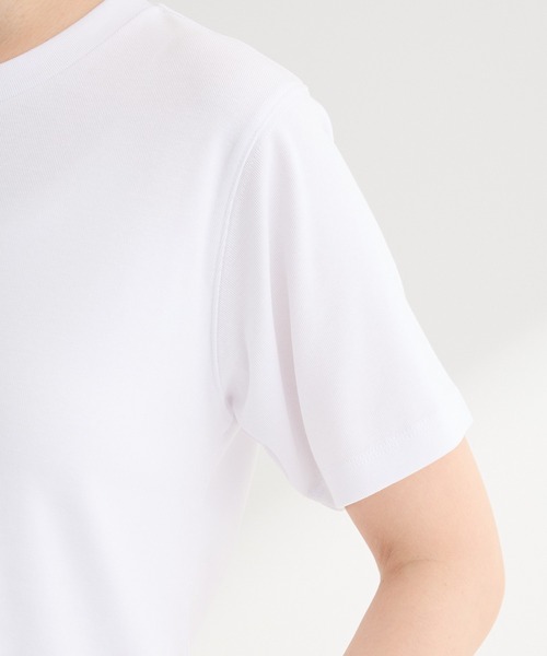 Green Parks(グリーンパークス)の「オトナコンパクトTシャツⅡ(Tシャツ/カットソー・レディース・ホワイト/ブラック/カーキ・FREE)」の10枚目の写真