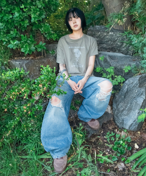 SCALLYWAG（スカリーワグ）の「VTG スクラッチダメージセギングデニムパンツ[ライトインディゴ]（デニムパンツ・レディース・その他・SMALL/MEDIUM/LARGE/X-LARGE）」の11枚目の写真