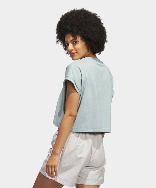 adidas(アディダス)の「サマー ロマンス グラフィック Tシャツ / アディダス adidas(Tシャツ/カットソー・レディース・グリーン・XX-LARGE/LARGE/MEDIUM/SMALL/X-LARGE/X-SMALL)」の2枚目の写真
