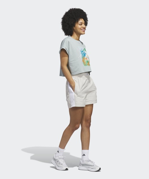 adidas(アディダス)の「サマー ロマンス グラフィック Tシャツ / アディダス adidas(Tシャツ/カットソー・レディース・グリーン・XX-LARGE/LARGE/MEDIUM/SMALL/X-LARGE/X-SMALL)」の5枚目の写真