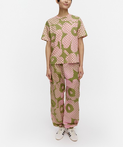 marimekko(マリメッコ)の「【kioski】 Else Unikko / shirt(Tシャツ/カットソー・レディース・ピンク系その他/ブルー系その他・X-SMALL/SMALL)」の1枚目の写真