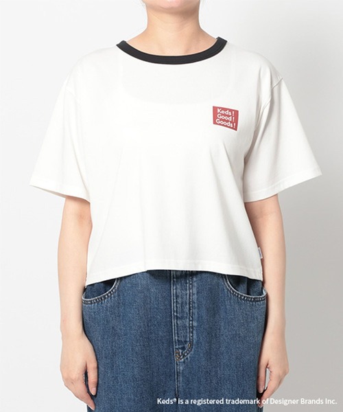 studio CLIP(スタディオクリップ)の「【Keds】コンパクトTシャツ(Tシャツ/カットソー・レディース・ネイビー/ホワイト・FREE)」の9枚目の写真