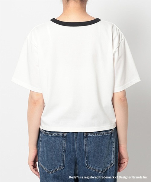 studio CLIP(スタディオクリップ)の「【Keds】コンパクトTシャツ(Tシャツ/カットソー・レディース・ネイビー/ホワイト・FREE)」の11枚目の写真