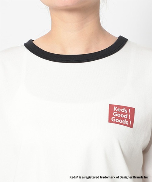 studio CLIP(スタディオクリップ)の「【Keds】コンパクトTシャツ(Tシャツ/カットソー・レディース・ネイビー/ホワイト・FREE)」の13枚目の写真
