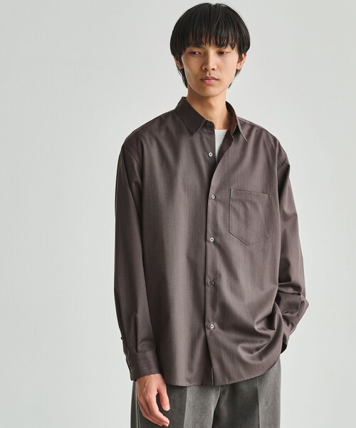 green label relaxing(グリーンレーベルリラクシング)の「ウォッシャブル ビエラジャストルーズ 長袖 シャツ(シャツ/ブラウス・メンズ・モカ/コバルトブルー/ダークグレー・S/M/L/XL)」の3枚目の写真
