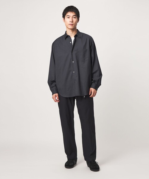 green label relaxing(グリーンレーベルリラクシング)の「ウォッシャブル ビエラジャストルーズ 長袖 シャツ(シャツ/ブラウス・メンズ・モカ/コバルトブルー/ダークグレー・S/M/L/XL)」の8枚目の写真