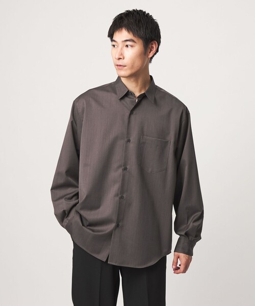 green label relaxing(グリーンレーベルリラクシング)の「ウォッシャブル ビエラジャストルーズ 長袖 シャツ(シャツ/ブラウス・メンズ・モカ/コバルトブルー/ダークグレー・S/M/L/XL)」の9枚目の写真