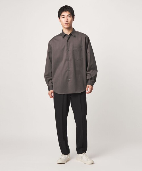 green label relaxing(グリーンレーベルリラクシング)の「ウォッシャブル ビエラジャストルーズ 長袖 シャツ(シャツ/ブラウス・メンズ・モカ/コバルトブルー/ダークグレー・S/M/L/XL)」の10枚目の写真