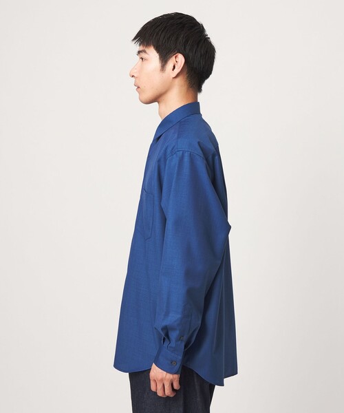 green label relaxing(グリーンレーベルリラクシング)の「ウォッシャブル ビエラジャストルーズ 長袖 シャツ(シャツ/ブラウス・メンズ・モカ/コバルトブルー/ダークグレー・S/M/L/XL)」の12枚目の写真