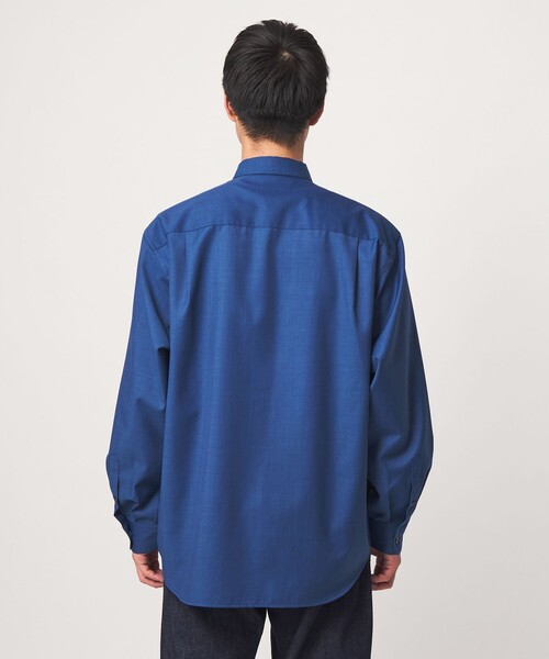 green label relaxing(グリーンレーベルリラクシング)の「ウォッシャブル ビエラジャストルーズ 長袖 シャツ(シャツ/ブラウス・メンズ・モカ/コバルトブルー/ダークグレー・S/M/L/XL)」の13枚目の写真