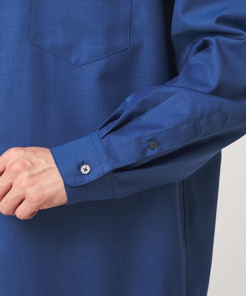 green label relaxing(グリーンレーベルリラクシング)の「ウォッシャブル ビエラジャストルーズ 長袖 シャツ(シャツ/ブラウス・メンズ・モカ/コバルトブルー/ダークグレー・S/M/L/XL)」の16枚目の写真