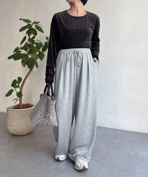 Jena espace merveilleux(ジェナ エスパスメルヴェイユ)の「ボンディングイージーパンツ(その他パンツ・レディース・ベージュ/グレー・FREE)」の18枚目の写真