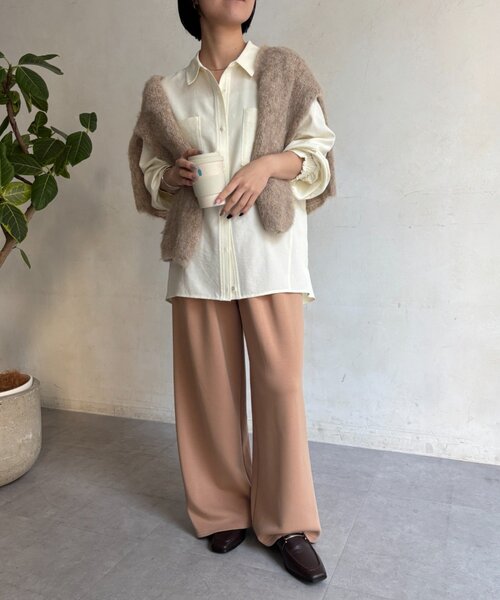 Jena espace merveilleux(ジェナ エスパスメルヴェイユ)の「ボンディングイージーパンツ(その他パンツ・レディース・ベージュ/グレー・FREE)」の7枚目の写真