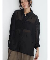 Sheer dot shirt