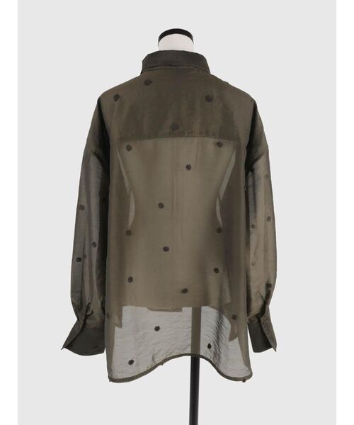 FIKA.(フィーカ)の「Sheer dot shirt(シャツ/ブラウス・レディース・ブラウン/ブラック・MEDIUM)」の16枚目の写真