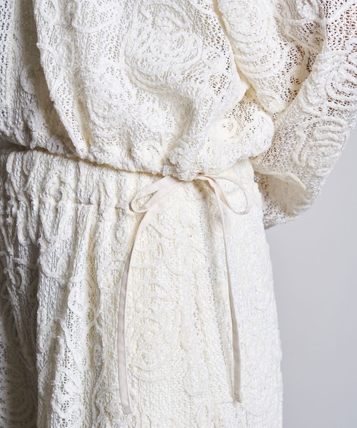 ROSE BUD（ローズバッド）の「MOLE LACE HOODIE（Tシャツ/カットソー・レディース・ブラック/ホワイト・ONE SIZE）」の13枚目の写真