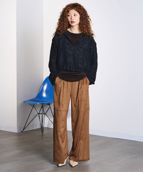 ROSE BUD（ローズバッド）の「MOLE LACE HOODIE（Tシャツ/カットソー・レディース・ブラック/ホワイト・ONE SIZE）」の19枚目の写真