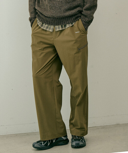 Bshop(ビショップ)の「Gymphlex | ストレート イージーパンツ MEN(その他パンツ・メンズ・ブラック/グレイッシュベージュ・L)」の18枚目の写真