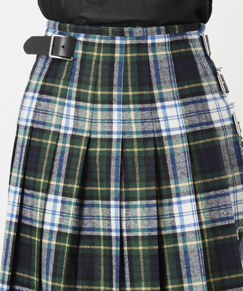 O'NEIL of DUBLIN（オニールオブダブリン）の「O'NEIL OF DUBRIN 別注 FrontPleated FashionLong[SIZE8]：スカート（スカート・レディース・チャコールグレー/レッド/グリーン・8）」の8枚目の写真